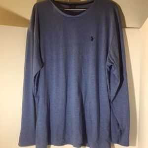 U.S.Polo Assn preppy top size xl long sleeve blue